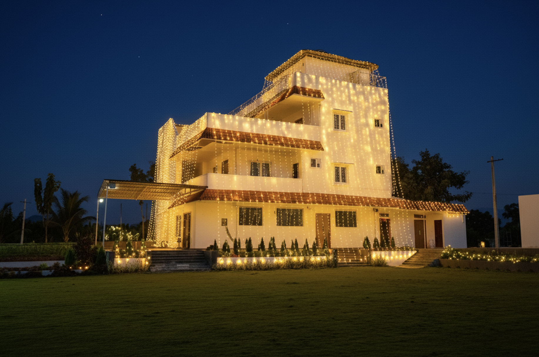 Event lighting setup.